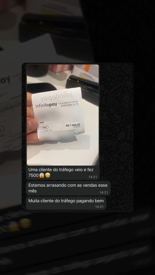 Print de mensagem de cliente
