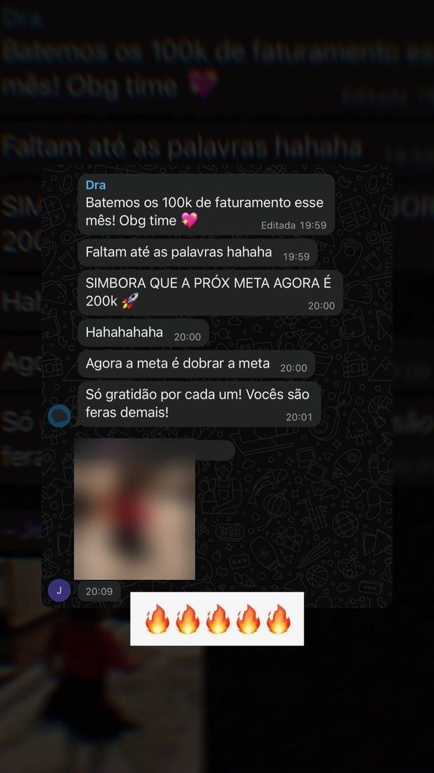 Print de mensagem de cliente