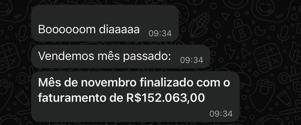 Print de mensagem de cliente