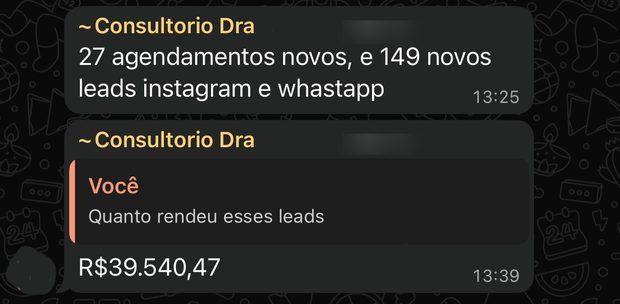 Print de mensagem de cliente