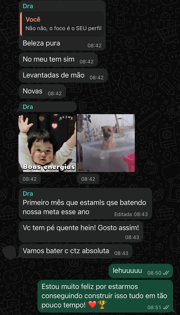 Print de mensagem de cliente
