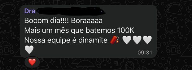Print de mensagem de cliente