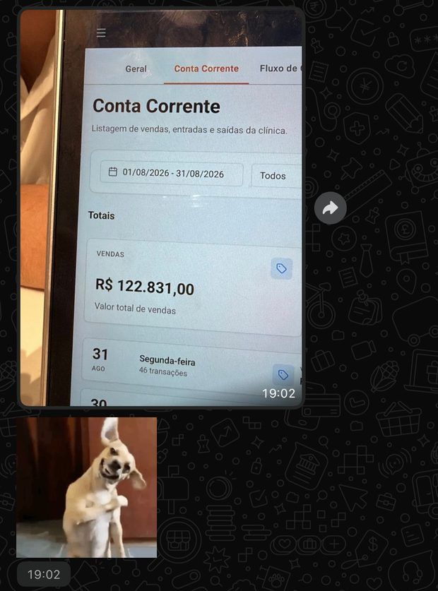 Print de mensagem de cliente